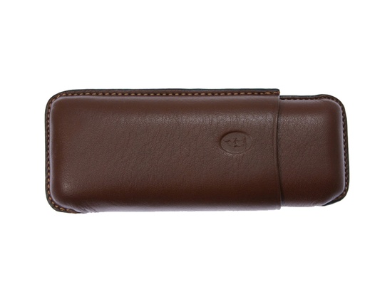 [CF21221M] Cigar pouch Lecerf Robusto/2 Marron R52 120