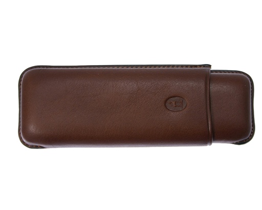 [CF21420M] Etui Cigare Lecerf Gran Robusto/2 Marron R54 140