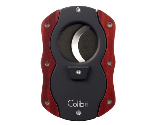 [CU100T30] Cigar Cutter Colibri Cut Wood Black/Red Wood