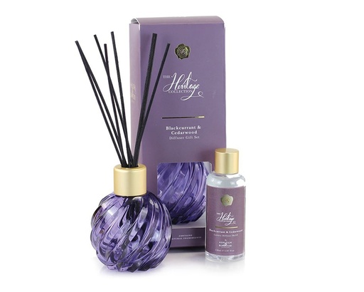 [HCSET007] HC Diffuser Set Purple Velvet Bkcurrant Cedarw