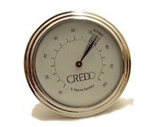 [HHM001002] Hygrometer Credo 55mm Silver Analog