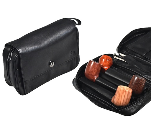 [I364] Pipe Bag Lubinski Magnet Line Black 4 Pipes