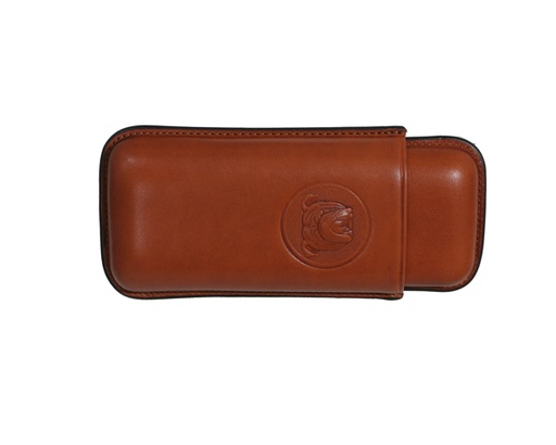 [PA3012B] Cigar Pouch White Spot Bulldog Rob 2F Brown