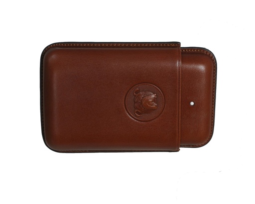 [PA3013B] Cigar Pouch White Spot Bulldog Rob 3F Brown