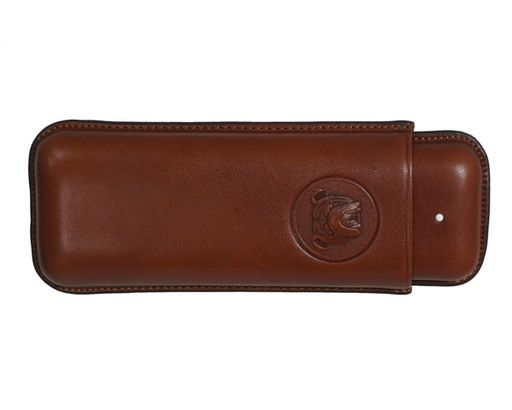 [PA3022B] Cigar Pouch White Spot Bulldog Cor 2F Brown