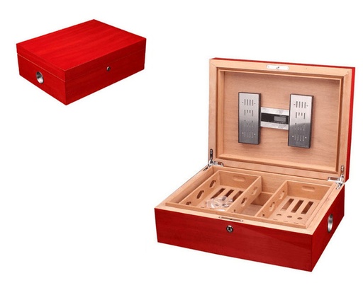 [SK1031] Humidor Cig Rouge - 200 Cigares