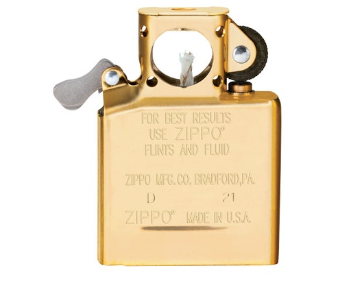 [60006446] Aansteker Zippo Binnenwerk Pijp Goud Flashed