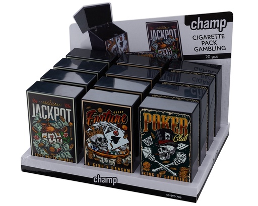 [40590706] Etui Sigaret Champ Gambling Pack 20ps