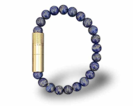 [BP1239M] LFL Bracelet Solo Gold Lapis Lazuli M