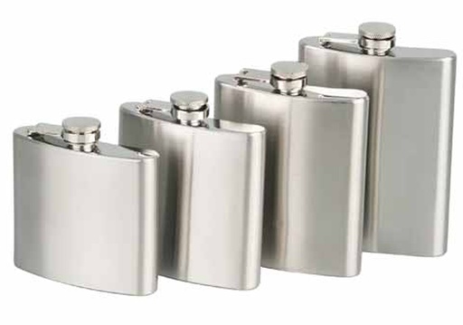 [725693] Flacon Metal Assorti 5-6-7-8oz