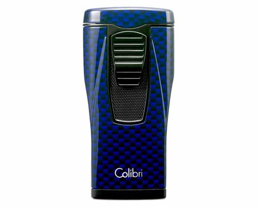 [LI880T13] Briquet Colibri Monaco Carbon Bleu