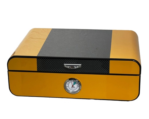 [CB125B] Humidor Jaune/Carbone - 40 Cigares
