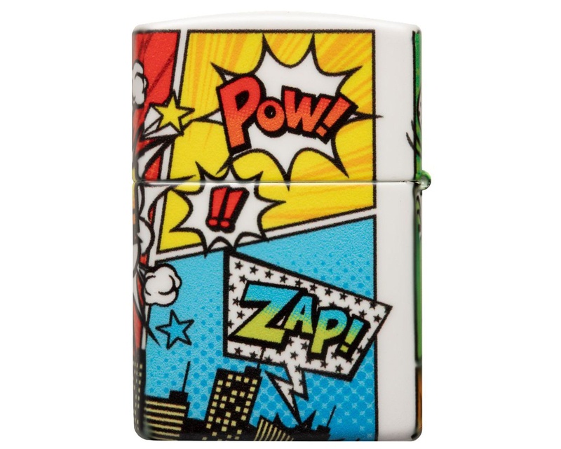 [60006555] Briquet Zippo Pop Art City Design