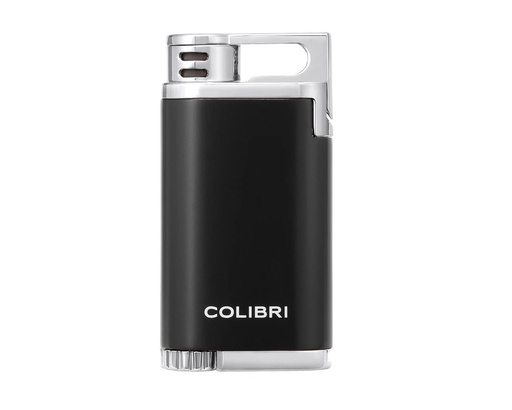 [LI200C11] Briquet Colibri Belmont Noir Chrome