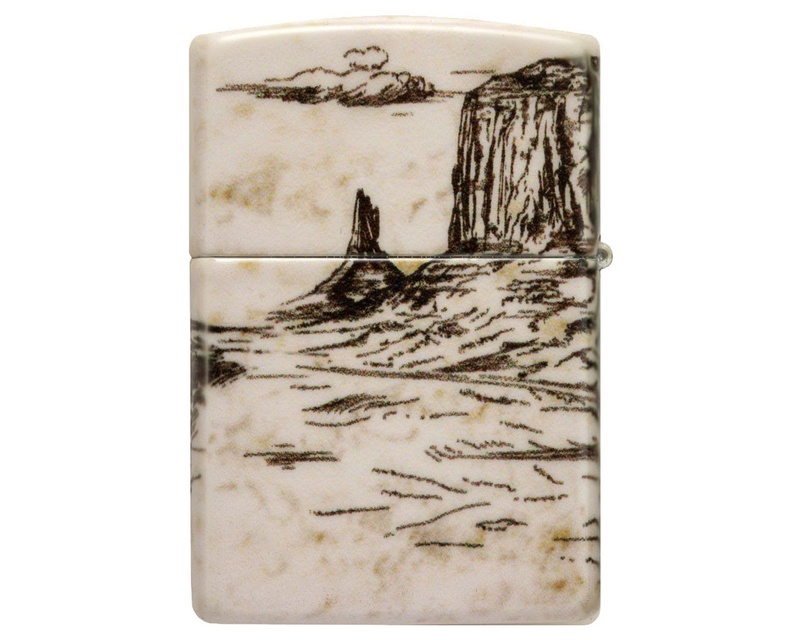 [60006580] Lighter Zippo Wild West Scene Design