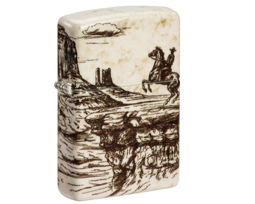 [60006580] Briquet Zippo Wild West Scene Design