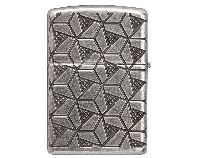 [60006120] Aansteker Zippo Geometric Pattern Design