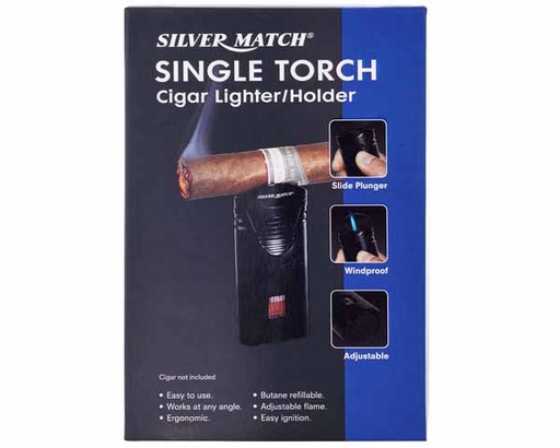 [40674262] Aansteker Silver Match Blueflame Cigar Holder