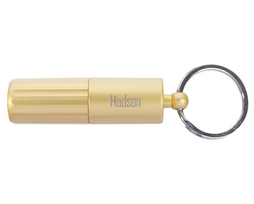 [10028] Cigar Cutter Punch 2 Blades Hadson Gold