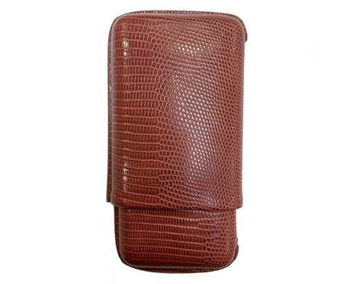 [SK4070] Etui Sigaar Bruin Lezard 3C R52 152mm