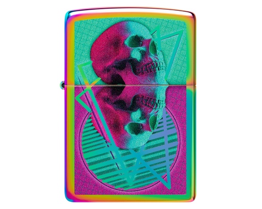 [60006889] Briquet Zippo Skull Mirrored