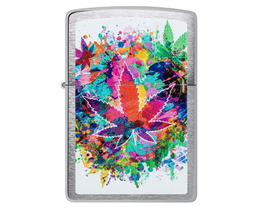 [60006901] Aansteker Zippo Colourful Cannabis