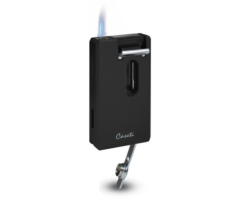 [CA5761] Briquet Caseti Jet V-Cut + Punch Noir Matte