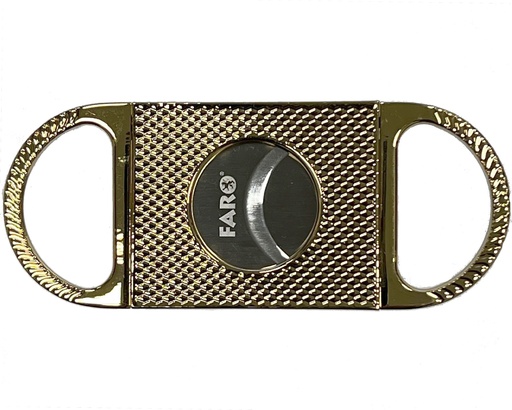 [02028] Cigar Cutter Faro Gold Motif 22mm