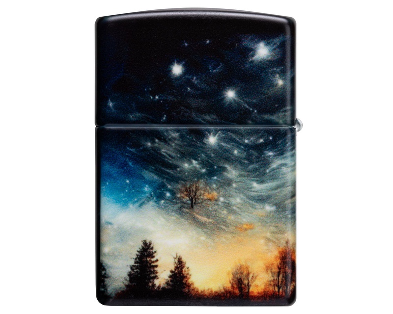 [60007062] Lighter Zippo Clear Sky Design