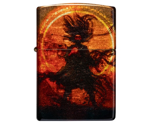 [60007077] Briquet Zippo Wizard of Evil Spirits Design