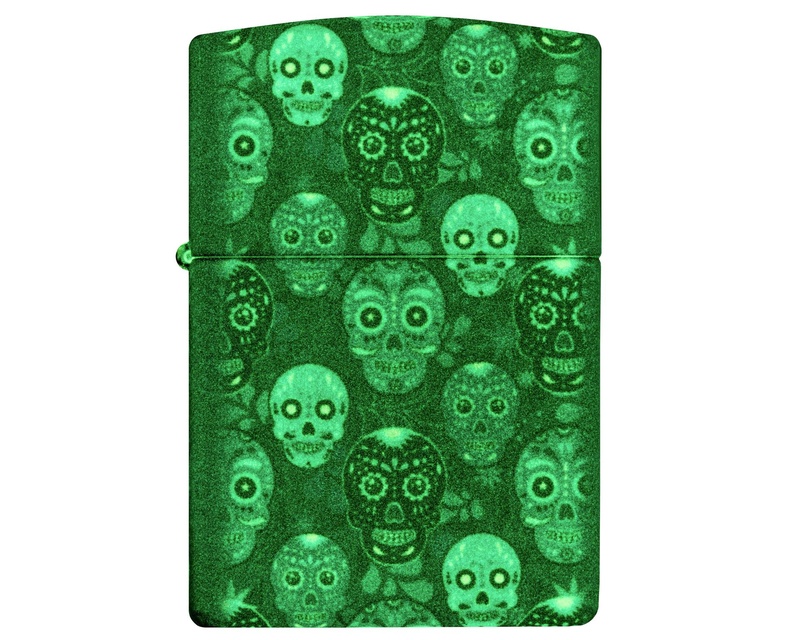 [60007107] Lighter Zippo Sugar Skull Design