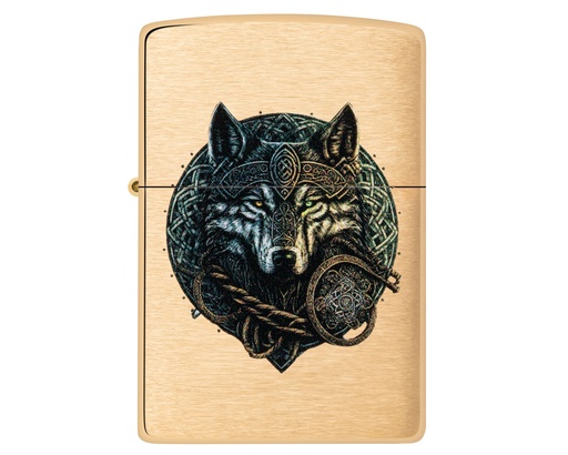 [60007003] Aansteker Zippo Wolf Warrior Design