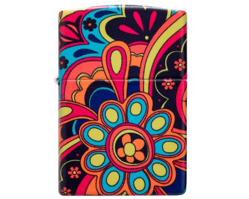 [60007172] Briquet Zippo Flower Power Design