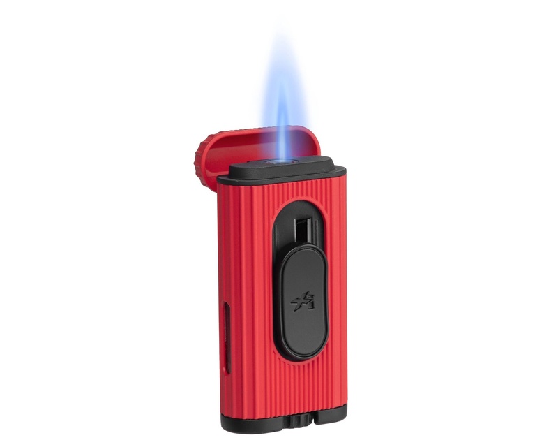 [XKHD1003] Briquet Xikar Hedron Rouge Noir