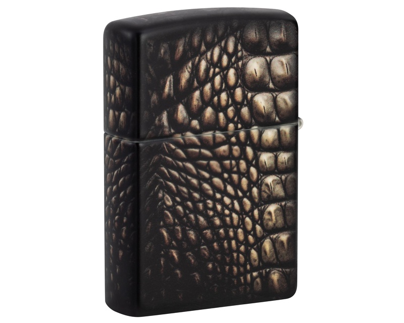 [60007249] Lighter Zippo Alligator Skin Design