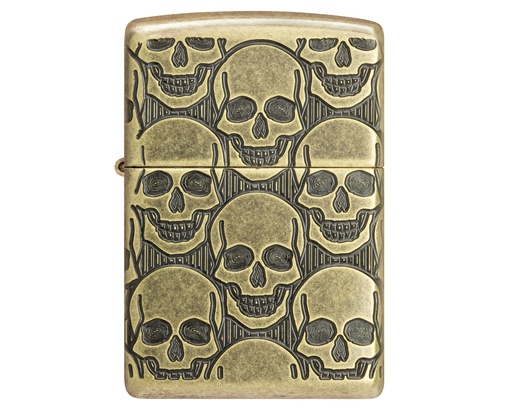 [60007234] Aansteker Zippo Skulls Design