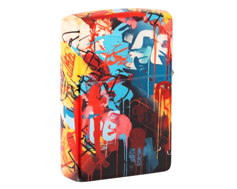 [60007208] Aansteker Zippo Street Art Face Design