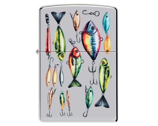 [60007236] Aansteker Zippo Fishing Hooks Design