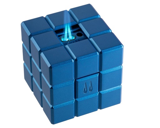 [LI125T4] Briquet de Table Colibri Heritage Cube Bleu