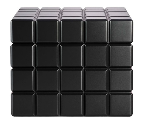 [HU125T1] Humidor Colibri Heritage Cube Zwart - 60-80 Sigaren