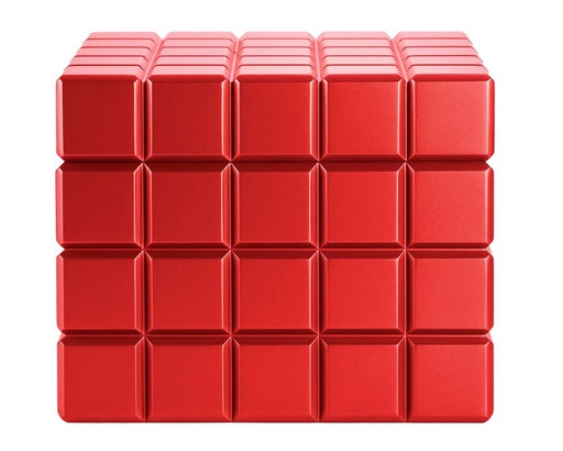[HU125T2] Humidor Colibri Heritage Cube Rood - 60-80 Sigaren