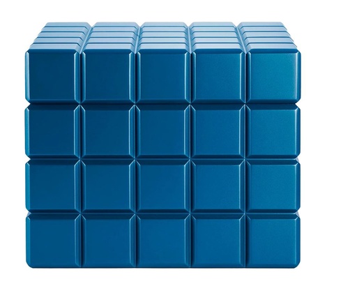 [HU125T4] Humidor Colibri Heritage Cube Bleu - 60-80 Cigares