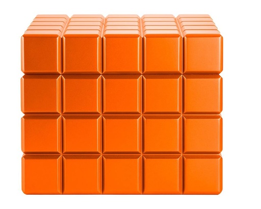 [HU125T6] Humidor Colibri Heritage Cube Orange - 60-80 Cigares