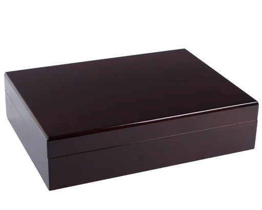 [09452] Humidor Dark Walnut - 12 Cigars