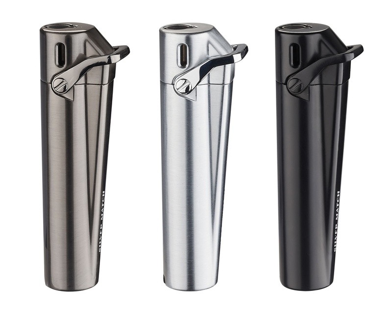 [40674384] Briquet Silver Match Cardiff Jet