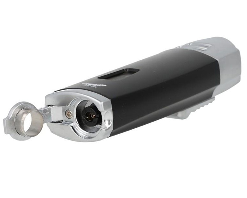 [71380A] Briquet Formula Crocodile Velaro Triple Jet Noir/Argent